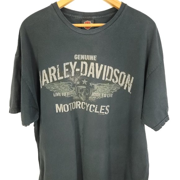 Harley-Davidson Dark Gray Short Sleeve Tee - Picture 1 of 13
